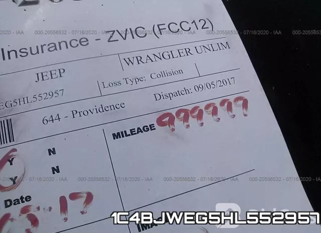 1C4BJWEG5HL552957 фото 8