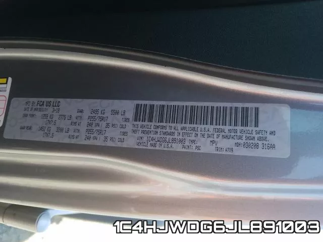 1C4HJWDG6JL891003 фото 2