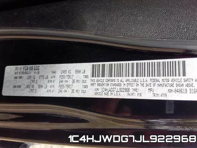 1C4HJWDG7JL922968 фото 2