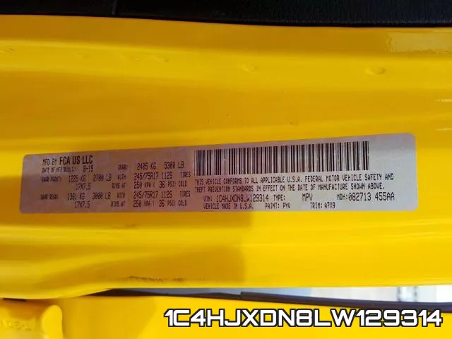 1C4HJXDN8LW129314 фото 2