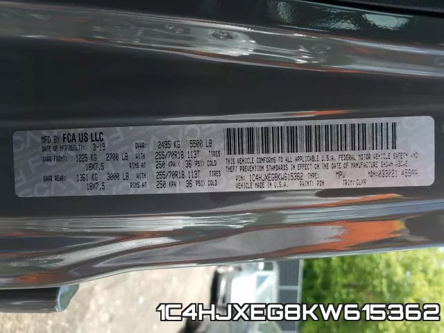 1C4HJXEG8KW615362 фото 2