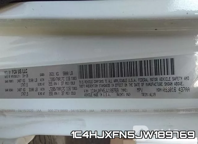 1C4HJXFN5JW189769 фото 10