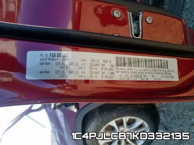 1C4PJLCB7KD332135 фото 2