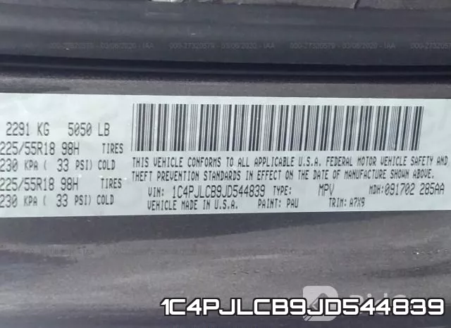 1C4PJLCB9JD544839 фото 10