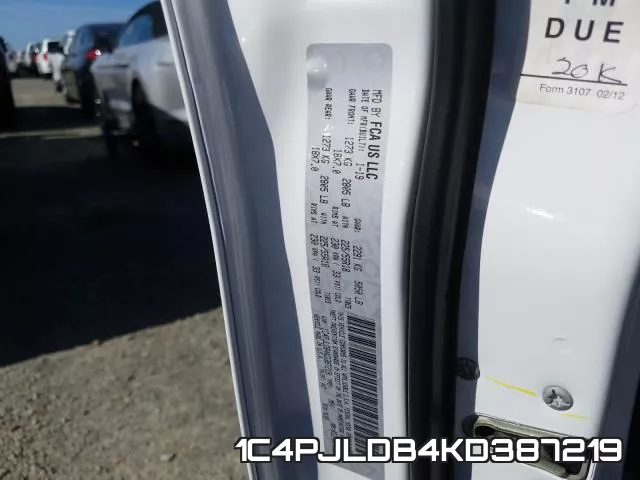 1C4PJLDB4KD387219 фото 2