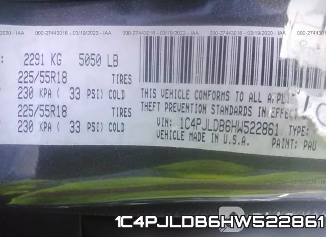 1C4PJLDB6HW522861 фото 10