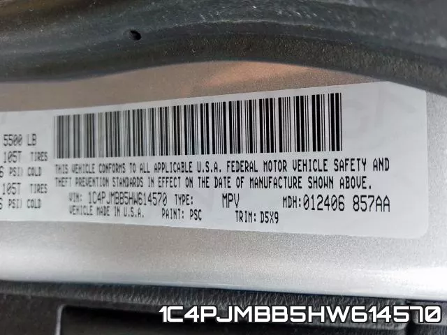 1C4PJMBB5HW614570 фото 2