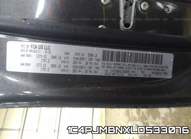 1C4PJMBNXLD533076 фото 10