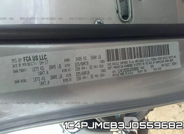 1C4PJMCB3JD559682 фото 10