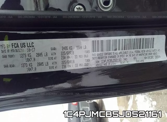 1C4PJMCB5JD521161 фото 10