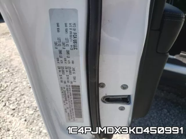 1C4PJMDX3KD450991 фото 2