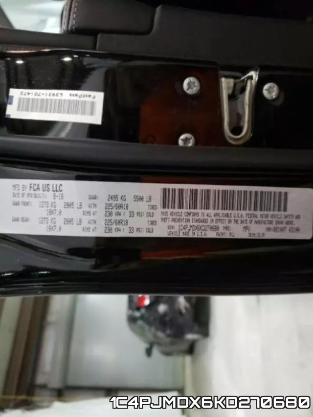 1C4PJMDX6KD270680 фото 2