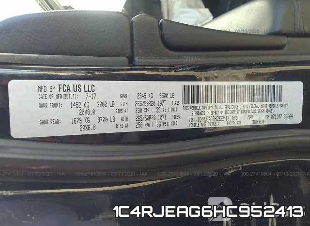 1C4RJEAG6HC952413 фото 10