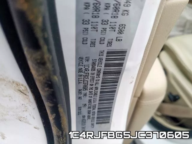 1C4RJFBG5JC370605 фото 2