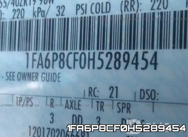1FA6P8CF0H5289454 фото 10