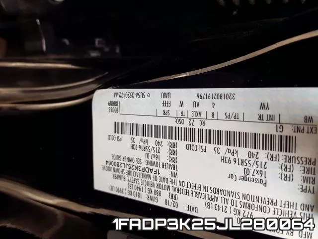 1FADP3K25JL280064 фото 2