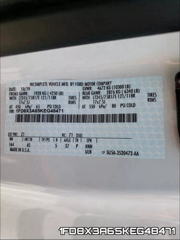 1FD8X3A65KEG48471 фото 2