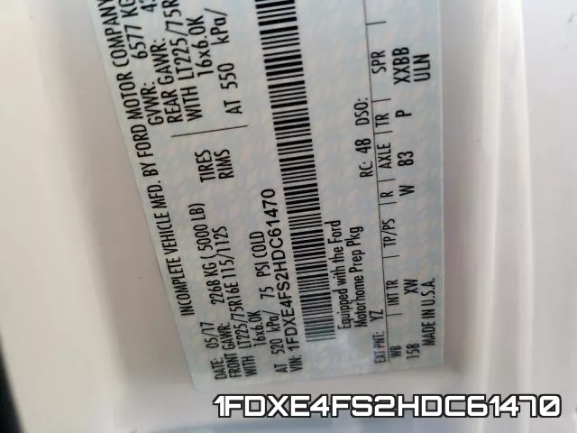 1FDXE4FS2HDC61470 фото 2