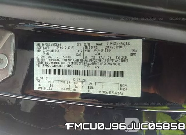 1FMCU0J96JUC05858 фото 10