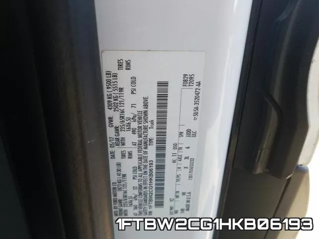 1FTBW2CG1HKB06193 фото 2