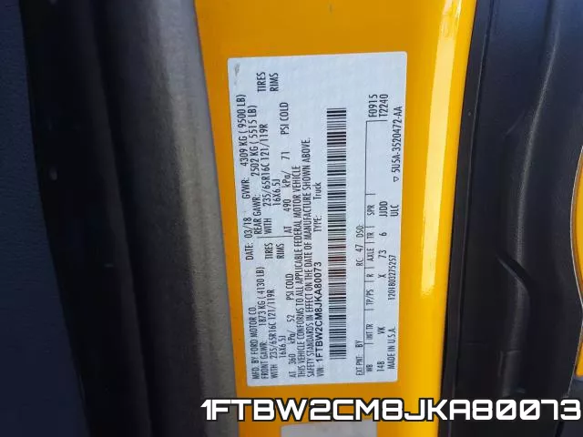 1FTBW2CM8JKA80073 фото 2