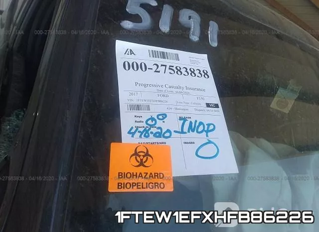 1FTEW1EFXHFB86226 фото 8