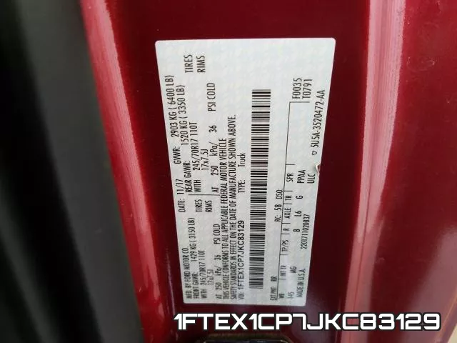1FTEX1CP7JKC83129 фото 2