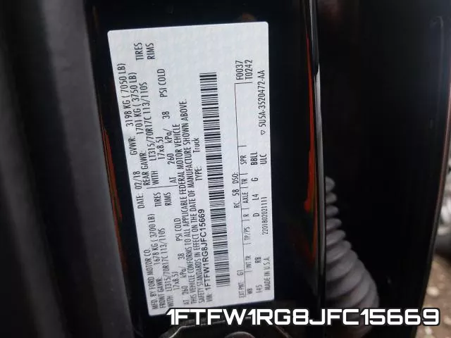 1FTFW1RG8JFC15669 фото 2