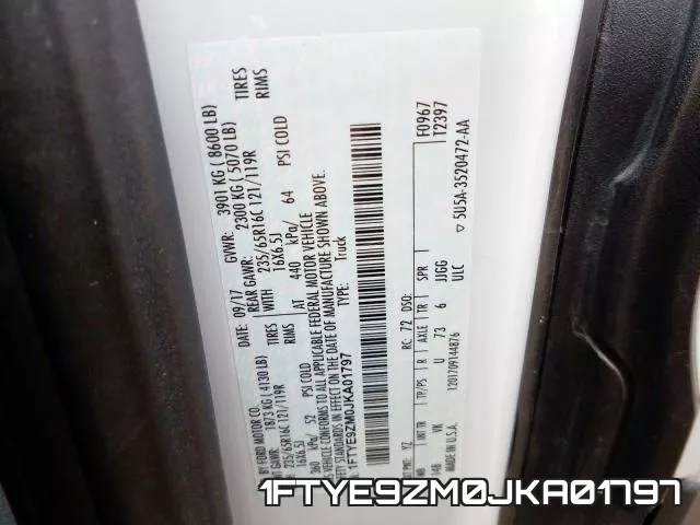 1FTYE9ZM0JKA01797 фото 2