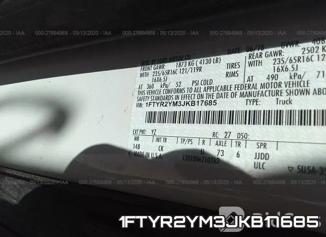 1FTYR2YM3JKB17685 фото 10