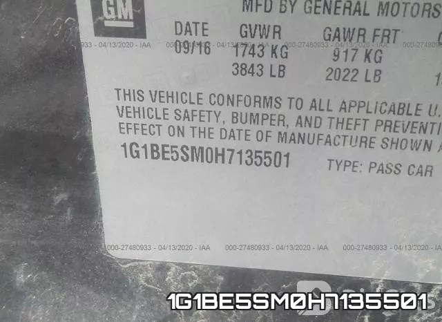 1G1BE5SM0H7135501 фото 10