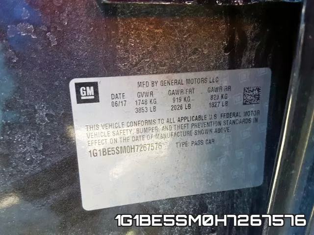 1G1BE5SM0H7267576 фото 2
