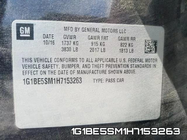 1G1BE5SM1H7153263 фото 2