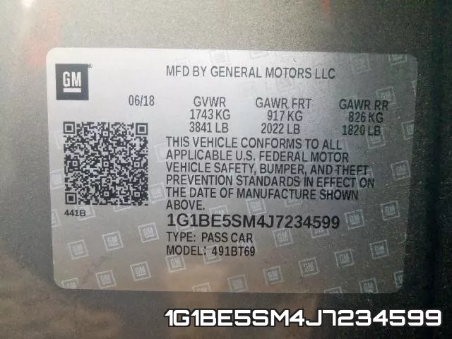 1G1BE5SM4J7234599 фото 2