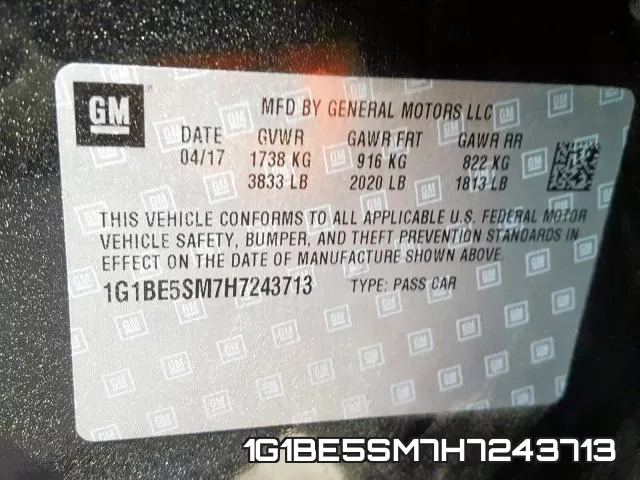 1G1BE5SM7H7243713 фото 2