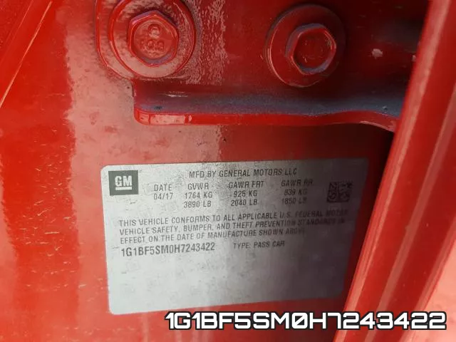1G1BF5SM0H7243422 фото 2