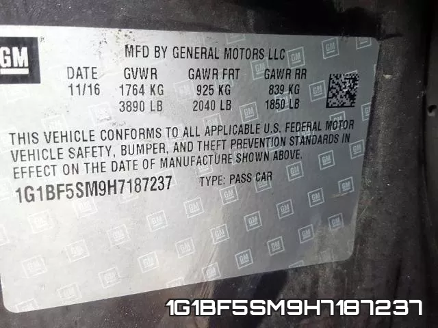 1G1BF5SM9H7187237 фото 2