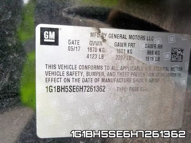 1G1BH5SE6H7261362 фото 2