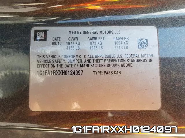 1G1FA1RXXH0124097 фото 2