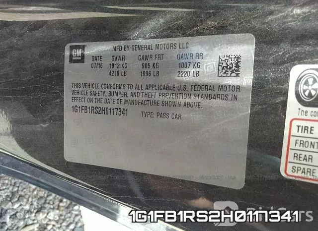 1G1FB1RS2H0117341 фото 10