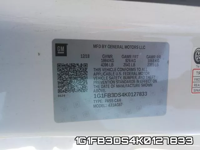 1G1FB3DS4K0127833 фото 2