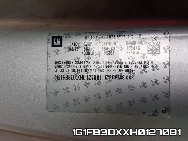 1G1FB3DXXH0127081 фото 2
