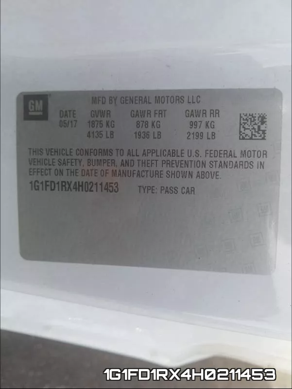 1G1FD1RX4H0211453 фото 2