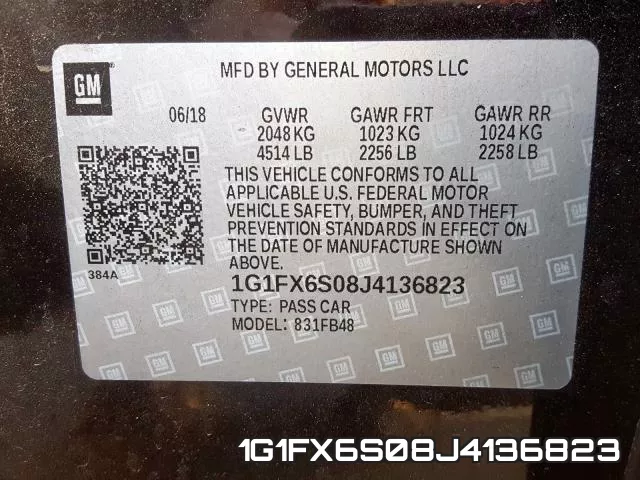 1G1FX6S08J4136823 фото 2