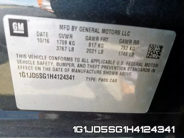 1G1JD5SG1H4124341 фото 2