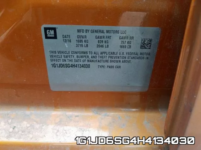 1G1JD6SG4H4134030 фото 2