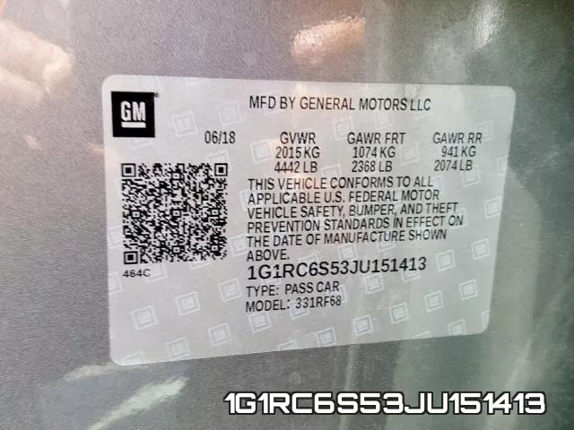 1G1RC6S53JU151413 фото 2