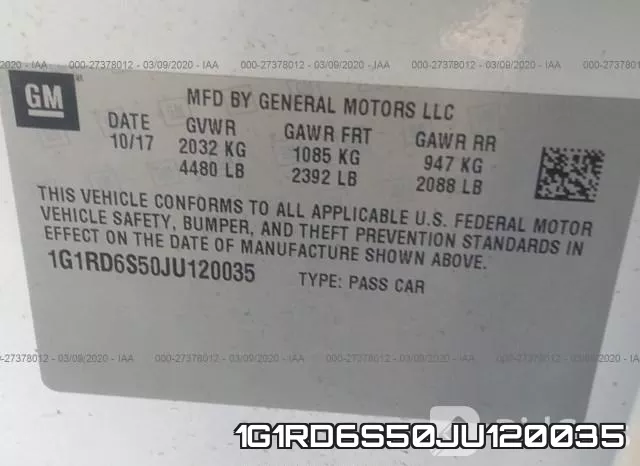 1G1RD6S50JU120035 фото 10