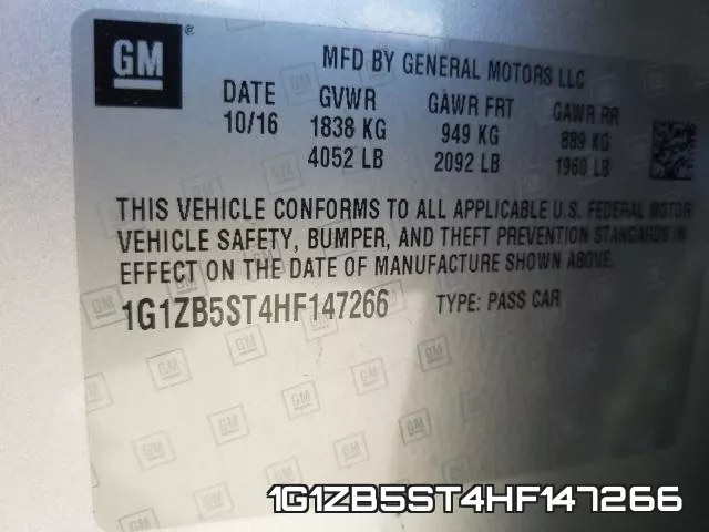 1G1ZB5ST4HF147266 фото 2