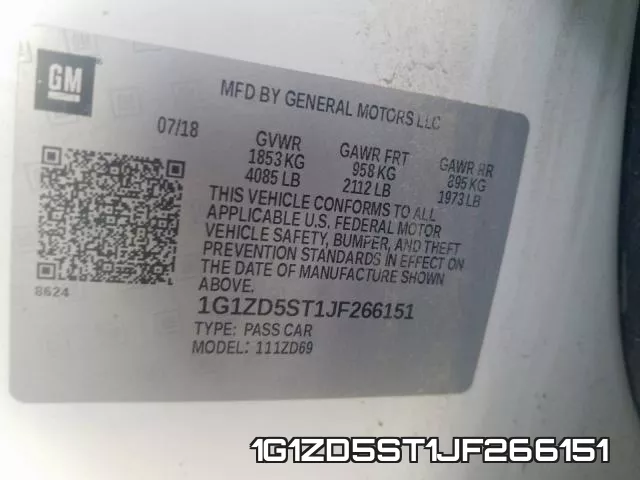 1G1ZD5ST1JF266151 фото 2